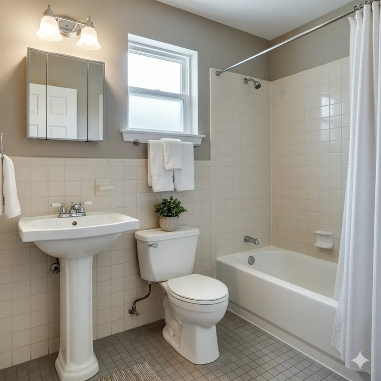 Baño completo estilo comtenporaneo