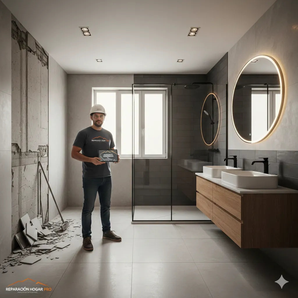 Un baño en remodelación